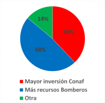 ¿Cuál debería ser la medida más urgente para combatir eventuales incendios forestales?